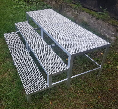 Außentreppe mit Podest, 2 Modulen
