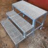 Metalltreppe mit Podest 2 Stufen, Außentreppe, verzinkt