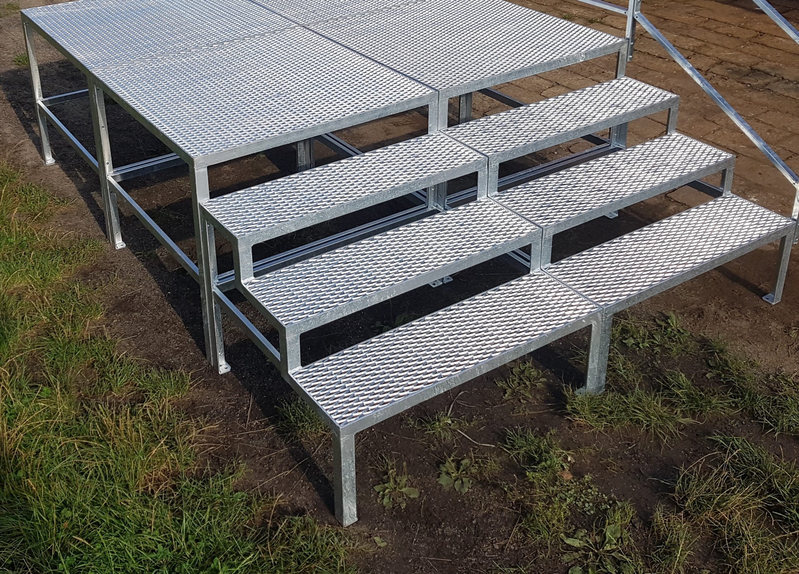 Außentreppe, Stahltreppe Außen, 2 Modulen