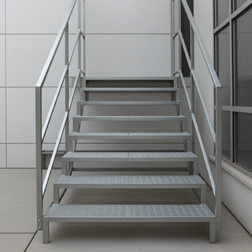 Stahltreppe-Außen-mit-Geländer,-3-Stufen-edited_3 Stahltreppe mit beidseitigem Geländer, 8 Stufen